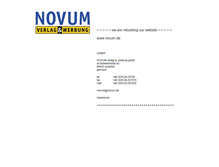 Tablet Screenshot of novum.de